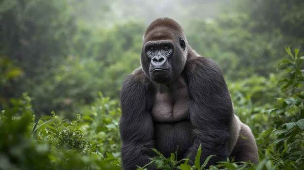  Endangered Mountain Gorilla