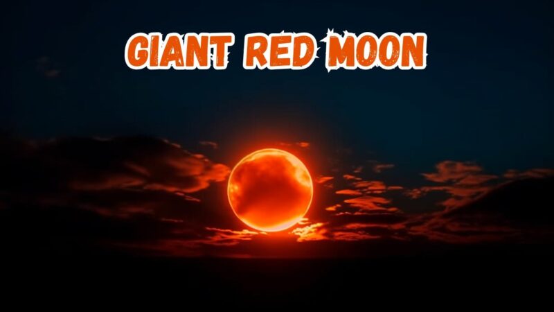 giant red moon