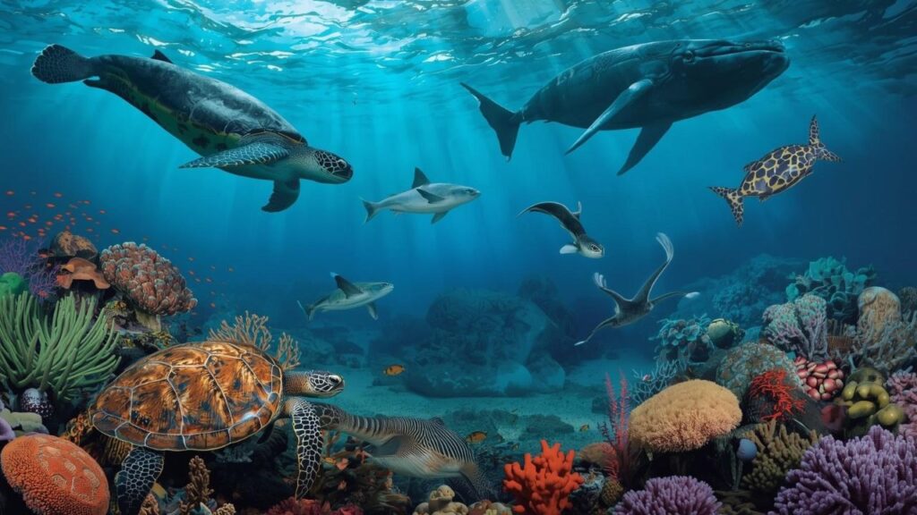 Endangered species in marine biomes