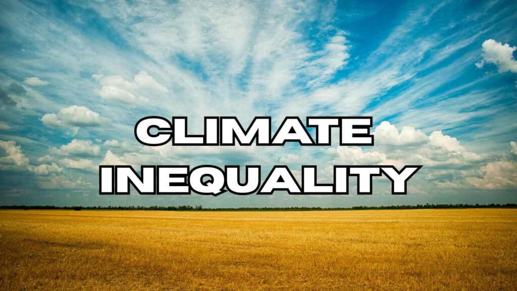 Climate inequality