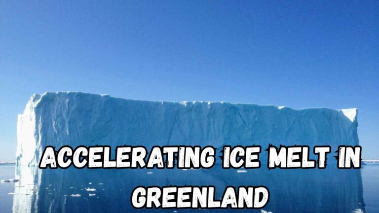 Accelerating ice melt in Greenland
