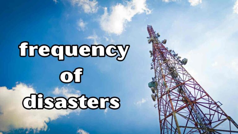 frequency of disasters