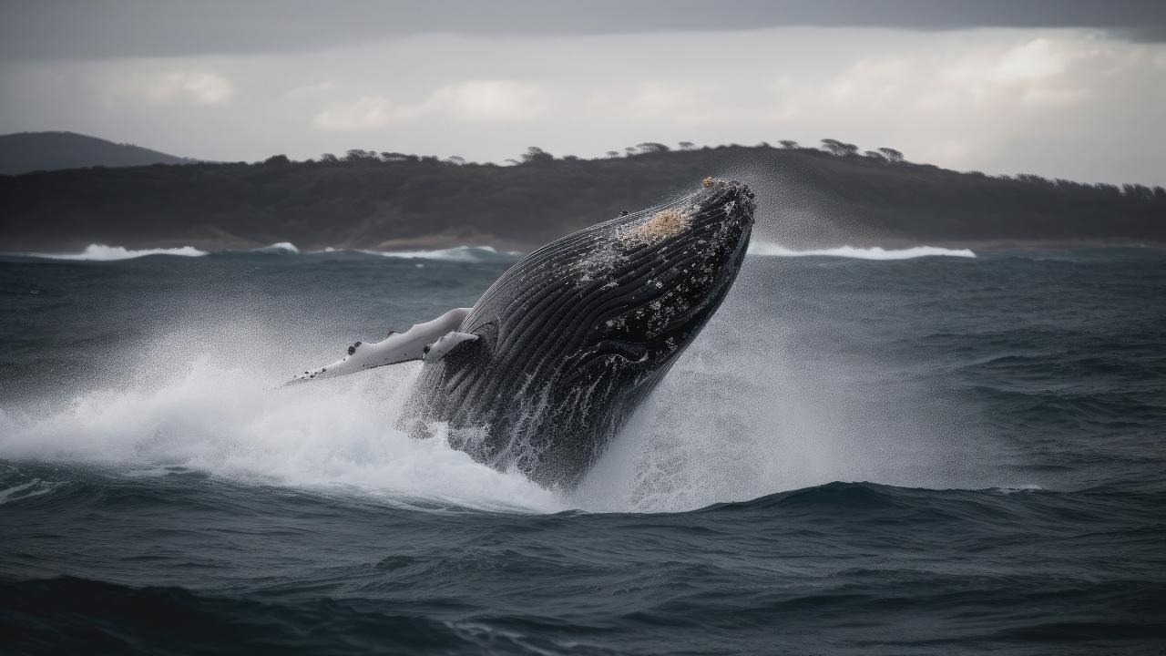 Whale migration season